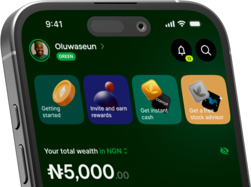 Bamboo app showing a wallet balance and quick actions